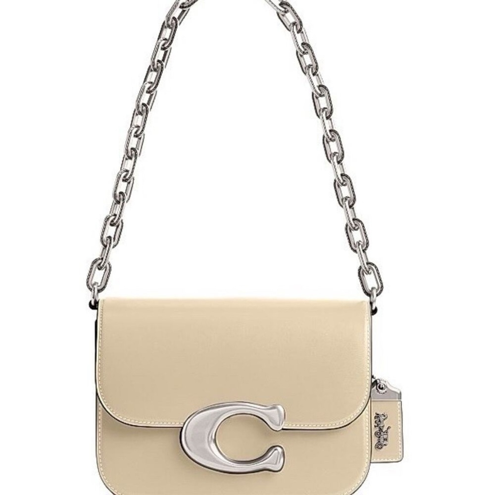 Last one! New COACH Crossbody Bag Idol Bag Ivory Leather